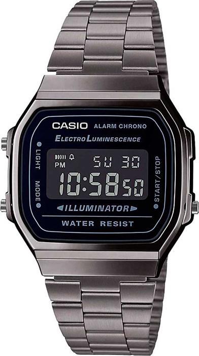 Мужские электронные японские часы Vintage - Casio A-168WEGG-1B