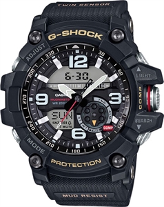 Мужские спортивные многофункциональные японские часы G-Shock на солнечной батарейке - Casio GG-1000-1A
